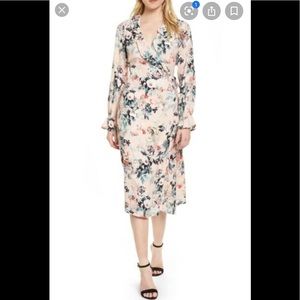 NWT willow and clay floral wrap dress